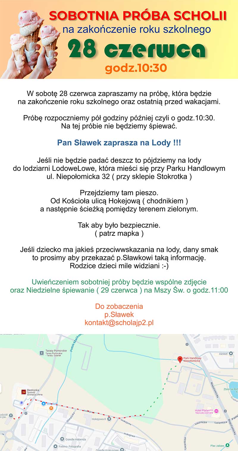 Ostatnia próba przed wakacjami !